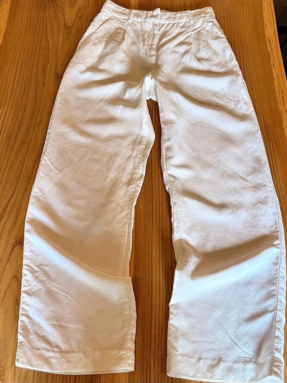 Wilfred The Effortless Pant - CruiseLinen Straight Leg White Size 8